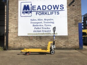 These are our New Pallet Trucks available - Price £335 + VAT
